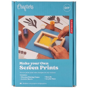Kikkerland Crafters Make Your Own Screen Prints Kit