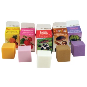 Kikkerland Scented Erasers 5 Set Lil Cartons