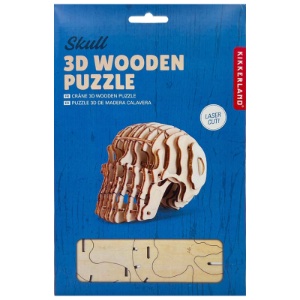 Kikkerland 3D Wooden Puzzle Skull