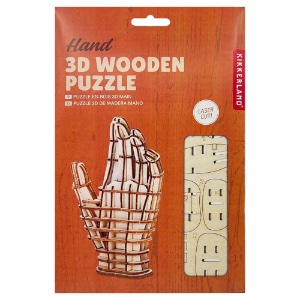 Kikkerland 3D Wooden Puzzle Hand