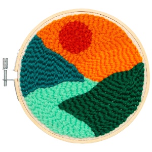 Kikkerland Punch Needle Kit Landscape