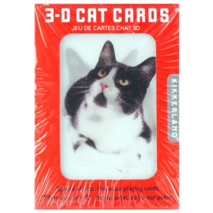 Kikkerland Playing Cards 3D Cats