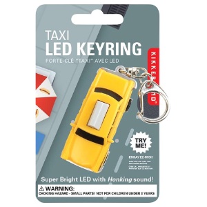 Kikkerland LED Keychain Taxi Cab