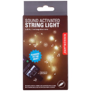 Kikkerland Sound Activated String Lights