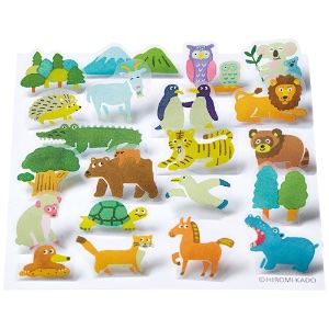 King Jim POP-UP Sticker 21 Set Animals