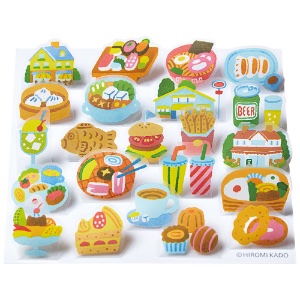 King Jim POP-UP Sticker 22 Set Gourmet