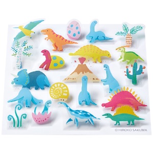 King Jim POP-UP Sticker 21 Set Dinosaurs