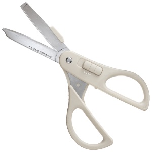 Kokuyo Hako-Ake 2Way Scissors Gray