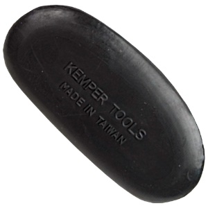 Large Finishing Rubber, Hard 4" Black