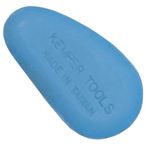 Small Finishing Rubber, Soft 3" Blue
