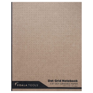 Koala Tools 1/4" Dot Gridded Paper Notebook 7.75"x9.75"