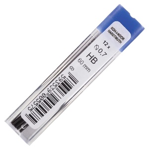 Koh-I-Noor Hardtmuth Graphite Lead 0.7mm 12 Pack HB