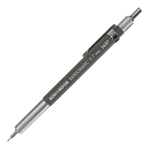 Koh-I-Noor Rapidomatic Mechanical Pencil 0.7mm Gray
