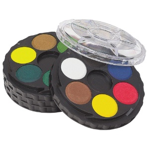 Watercolor Wheel 24-Color Stackable Tray Pack (6 Colors per Tray)
