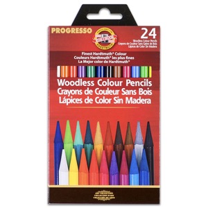 Woodless Colour Pencil 24-Color Set