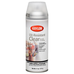Krylon UV-Resistant Clear Acrylic Coating Spray 11oz Matte