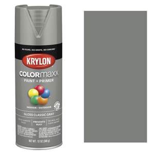 Krylon COLORmaxx Spray Paint 12oz Gloss Classic Gray