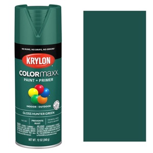 Krylon COLORmaxx Spray Paint 12oz Satin Hunter Green
