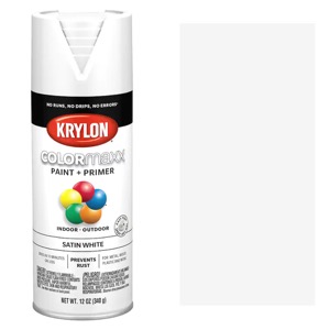 Krylon COLORmaxx Spray Paint 12oz Satin White