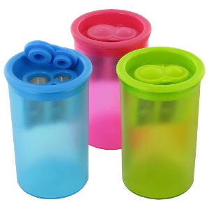 KUM Plastic 2-hole Sharpener - Assorted Colors