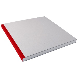 Kunst & Papier Pasteboard Sketch Book 11.4" x 11.4" Red