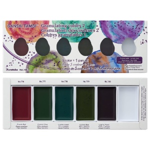 Kuretake Gansai Tambi Solid Watercolor 5 Set Granulating Colors #2