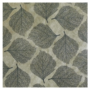Lamali Decorative Lokta Paper Lapas 20"x30" Black/Dark Brown