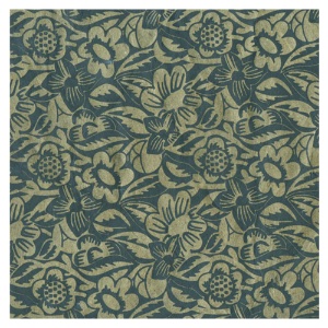 Lamali Decorative Lokta Paper Frida 20"x30" Cashew/Slate