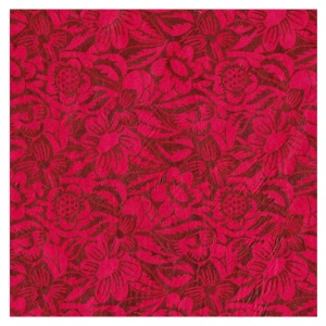 Lamali Decorative Lokta Paper Frida 20"x30" Fucshia/Burgundy