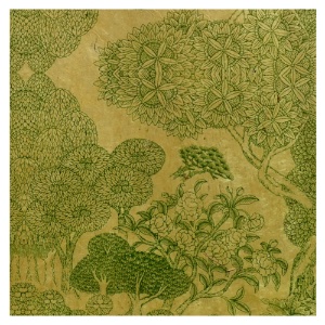 Lamali Decorative Lokta Paper Kongpo 20"x30" Sage/Green