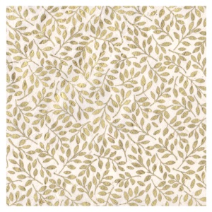 Lamali Decorative Lokta Paper Gilded 20"x30" Cream/Gold