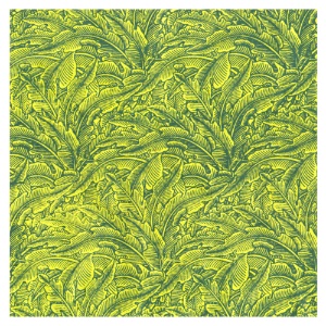 Lamali Decorative Lokta Paper Greenery Small 20"x30" Yellow/Avocado