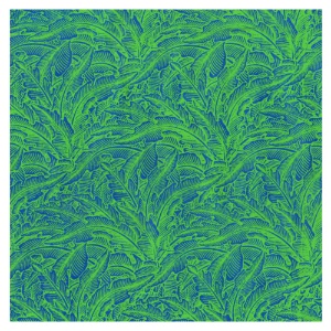 Lamali Decorative Lokta Paper Greenery Small 20"x30" Blue/Electric Green