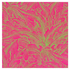 Lamali Decorative Lokta Paper Greenery Medium 20"x30" Fucshia/Electric Green