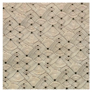 Lamali Decorative Lokta Paper Chanel 20"x30" White/Black