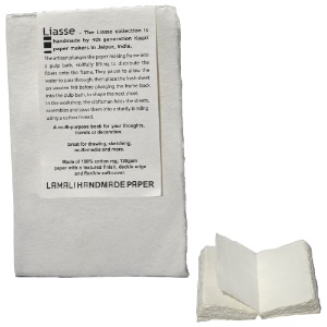 Lamali Liasse Soft Cover Handmade Book 4.7"x7.1" White