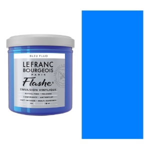 Flashe Vinyl Paint 125ml - Fluorescent Blue