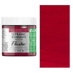 Lefranc & Bourgeois Flashe Bio-Based Vinyl Paint 75ml Cadmium Free Red Deep