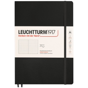 Leuchtturm1917 B5 Notebook Composition Softcover Dot 6.9"x9.8" Black