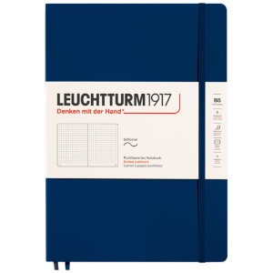 LEUCHTTURM1917 Notebook Composition B5 Softcover 7"x10" Dot Navy