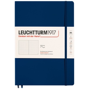 Leuchtturm1917 B5 Notebook Composition Softcover Dot 6.9"x9.8" Navy
