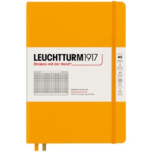 LEUCHTTURM1917 Notebook Medium A5 Hardcover 5-3/4"x8-1/4" Square Rising Sun
