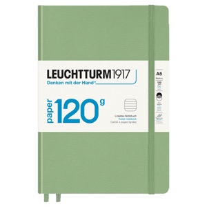 Leuchtturm1917 A5 Edition 120G Notebook Hardcover Ruled 5.8"x8.3" Sage