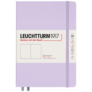 Leuchtturm1917 A5 Notebook Medium Hardcover Plain 5.8"x8.3" Lilac