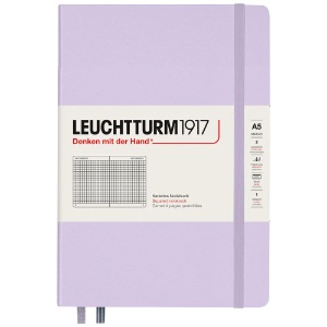 Leuchtturm1917 A5 Notebook Medium Hardcover Square 5.8"x8.3" Lilac