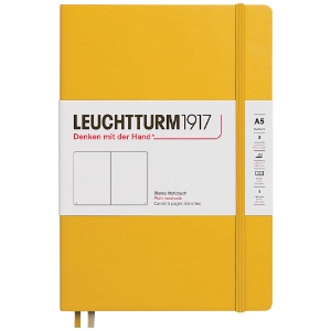 Leuchtturm1917 A5 Notebook Medium Hardcover Plain 5.8"x8.3" Sunflower