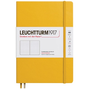 Leuchtturm1917 A5 Notebook Medium Hardcover Dot 5.8"x8.3" Sunflower