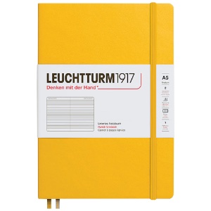 Leuchtturm1917 A5 Notebook Medium Hardcover Ruled 5.8"x8.3" Sunflower