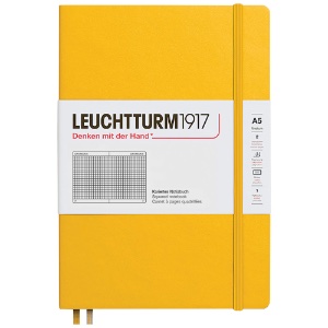 Leuchtturm1917 A5 Notebook Medium Hardcover Square 5.8"x8.3" Sunflower