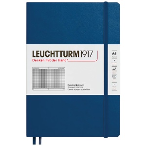 Leuchtturm1917 A5 Notebook Medium Hardcover Square 5.8"x8.3" Indigo